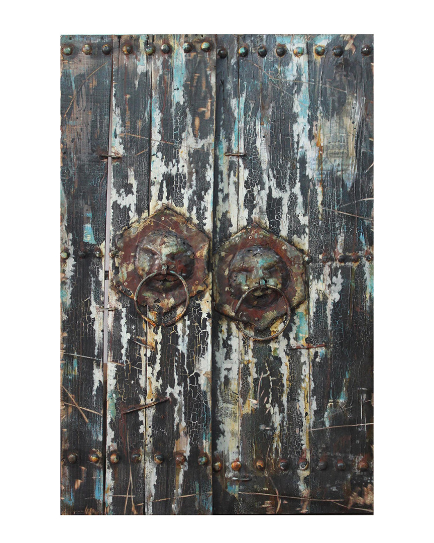 Empire Art Direct Antique Wooden Doors 2 Handed Painted Rugged Wooden Wall Art