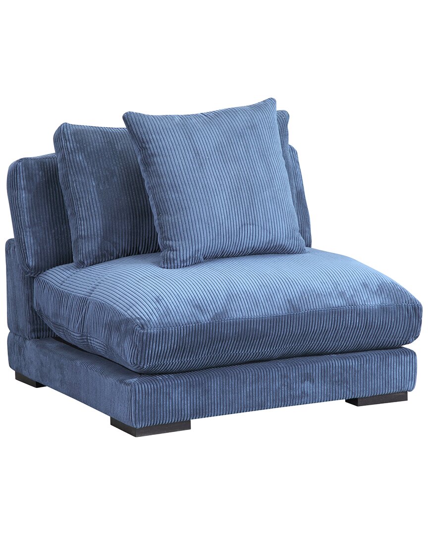 Moe's Home Collection Tumble Slipper Chair In Blue