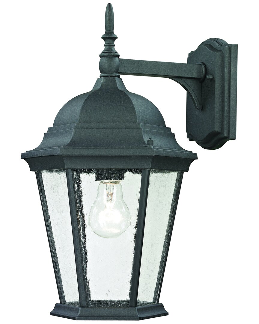 Artistic Home & Lighting Artistic Home Temple Hill 18'' High 1-light Outdoor Sconce In Black