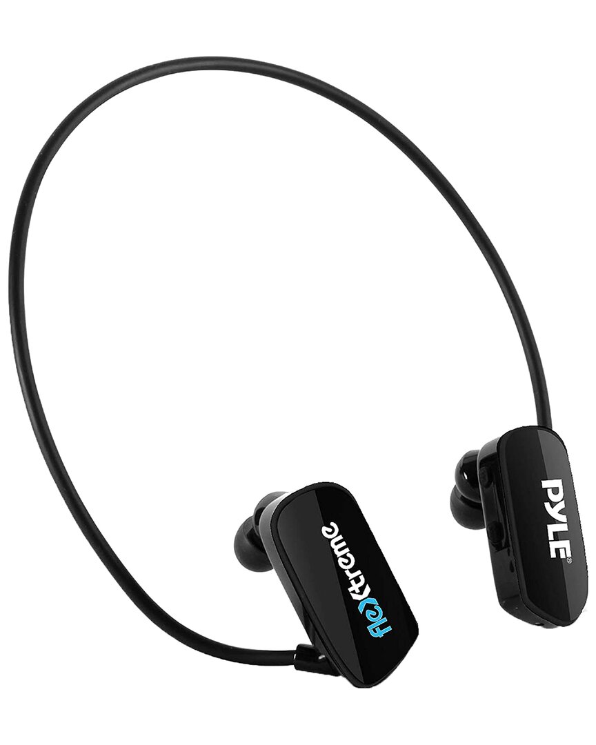 Pyle Flextreme Waterproof Mp3 Player Headphones In Black