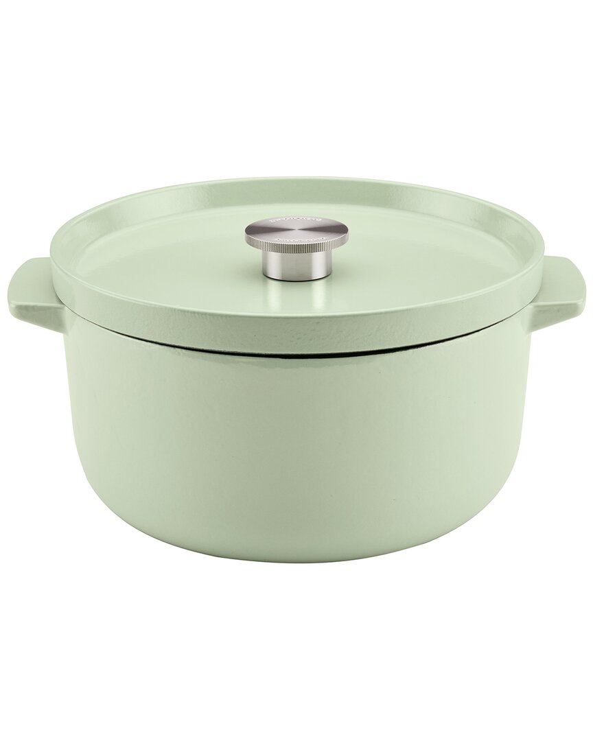 Kitchenaid Enameled Cast Iron Induction Dutch Oven In Green