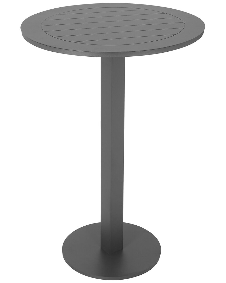 Pangea Home Sunset Round Bar Table In Grey