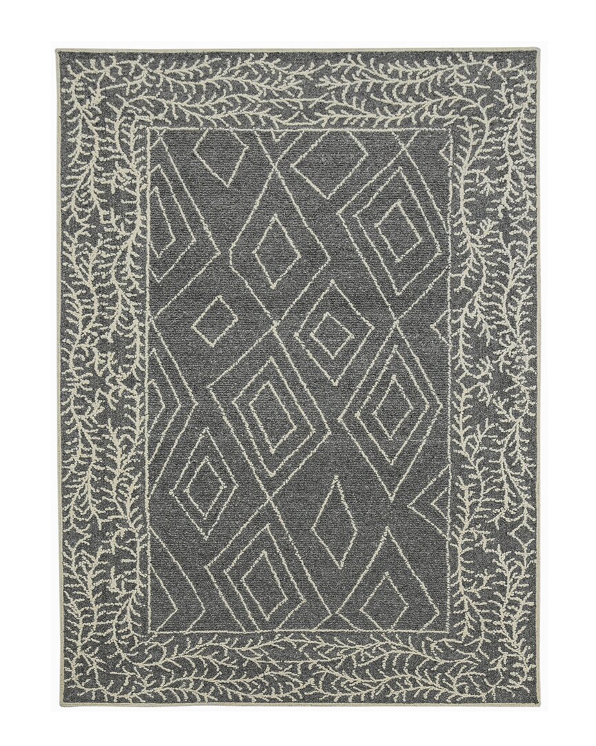 Ar Rugs Bernice Suney Transitional Hand-hooked Wool Rug In Gray