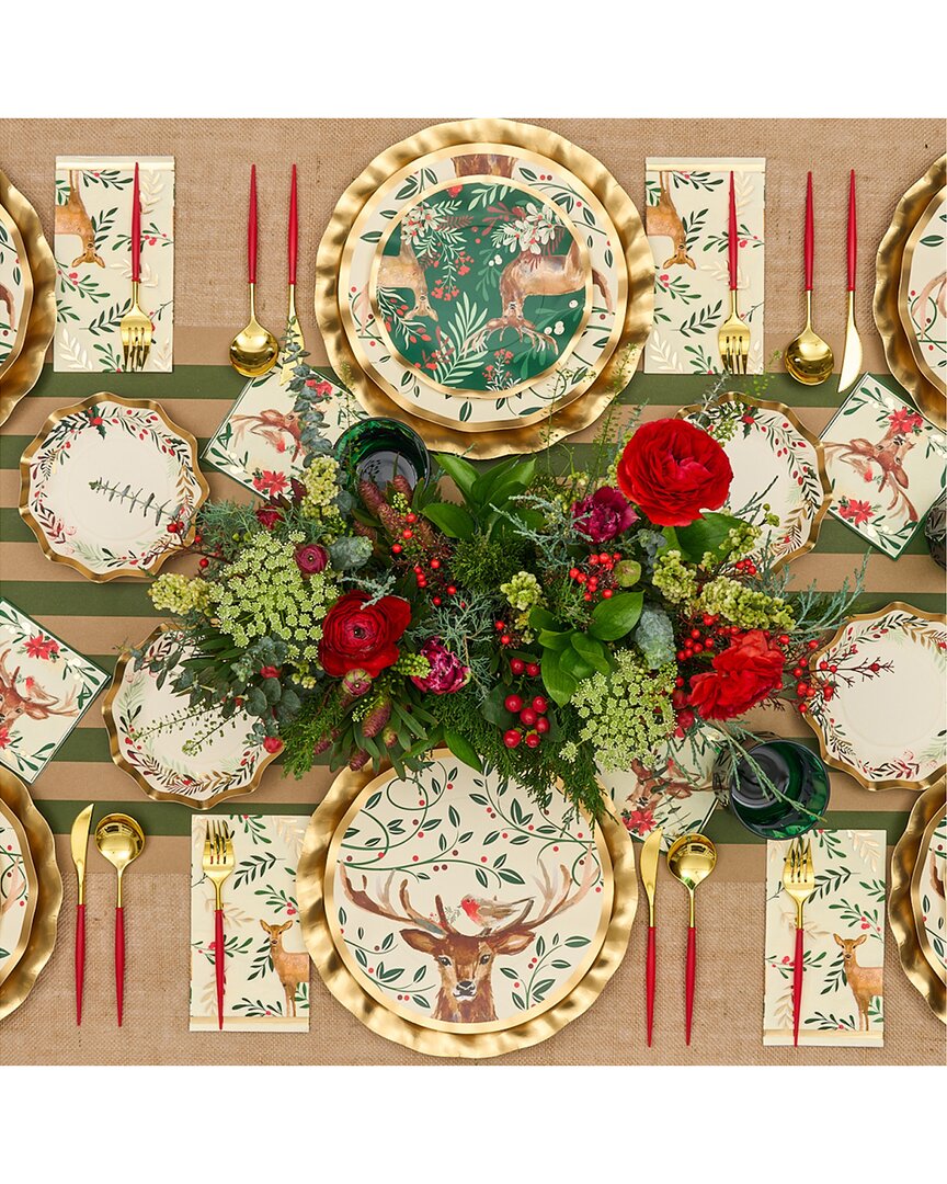 Sophistiplate Christmas Forest 88pc Table Setting - Service For 16 In Multi