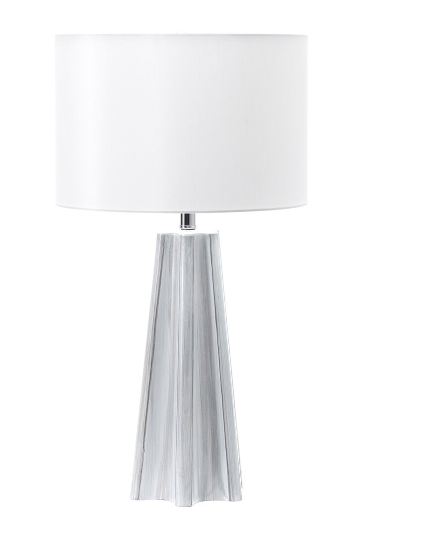Nuloom Bexley 27in Glass Light Blue Table Lamp