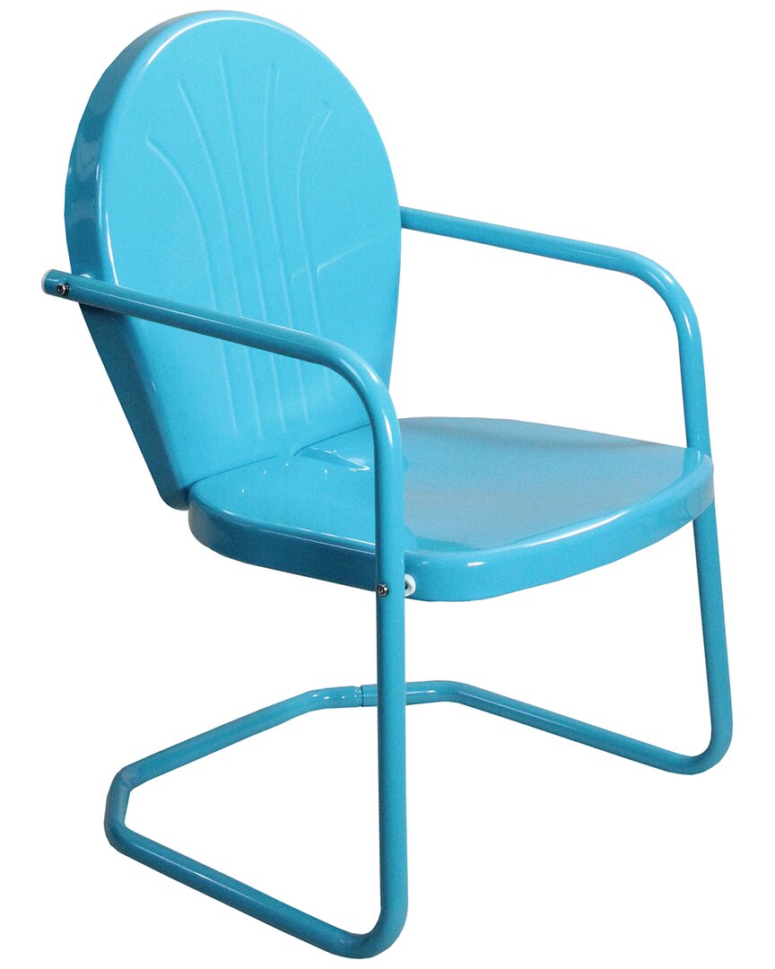 Northlight 34in Outdoor Retro Metal Tulip Armchair