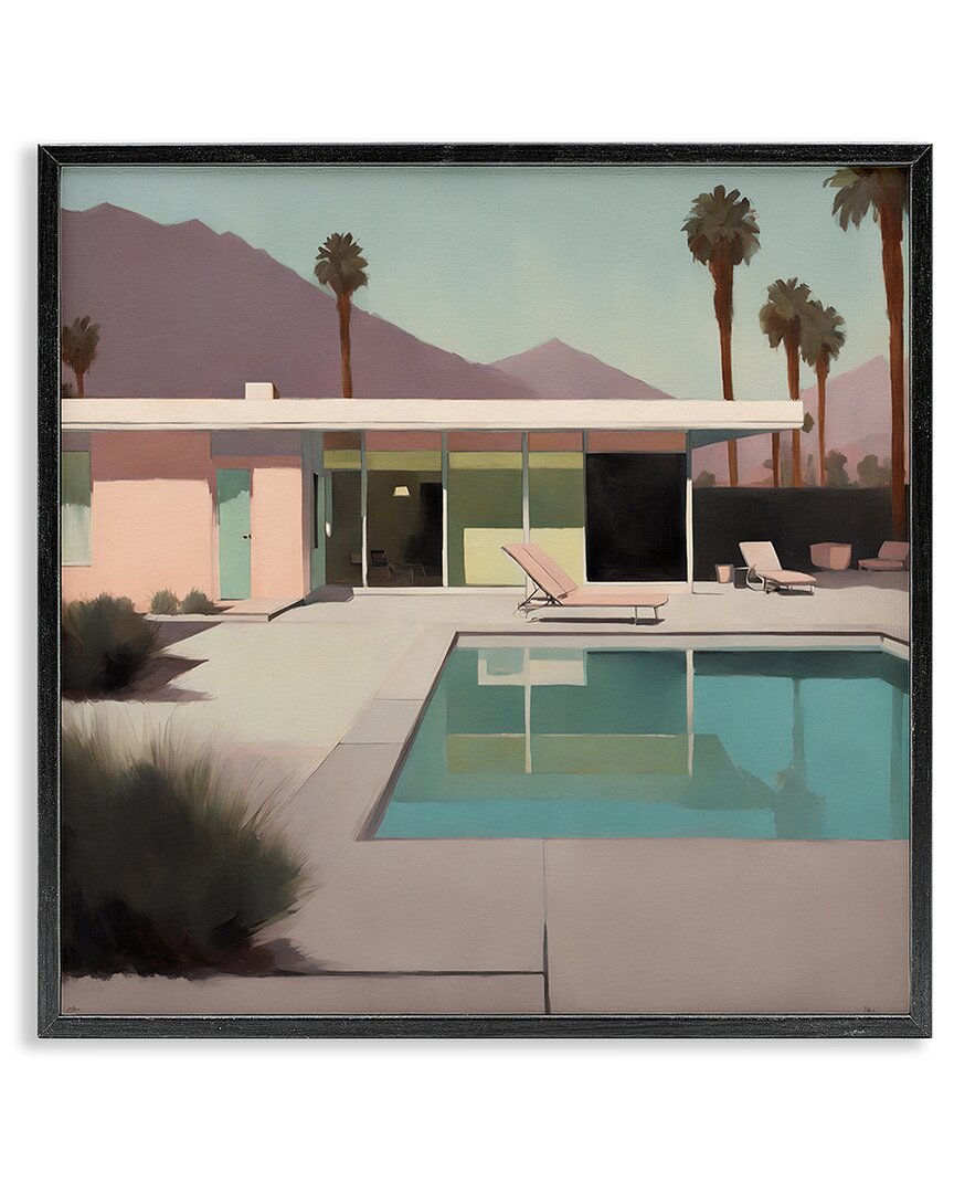 Stupell Industries Californian Pool View Framed Giclee Art