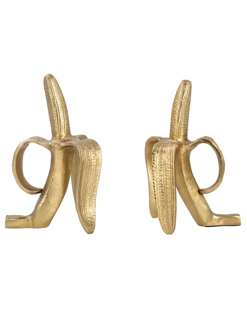 Sagebrook Home Set Of 2 Banana Bookends