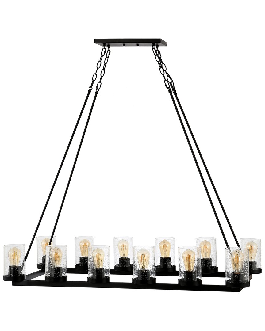 Jonathan Y Athos 12-light Led Candelier In Bronze