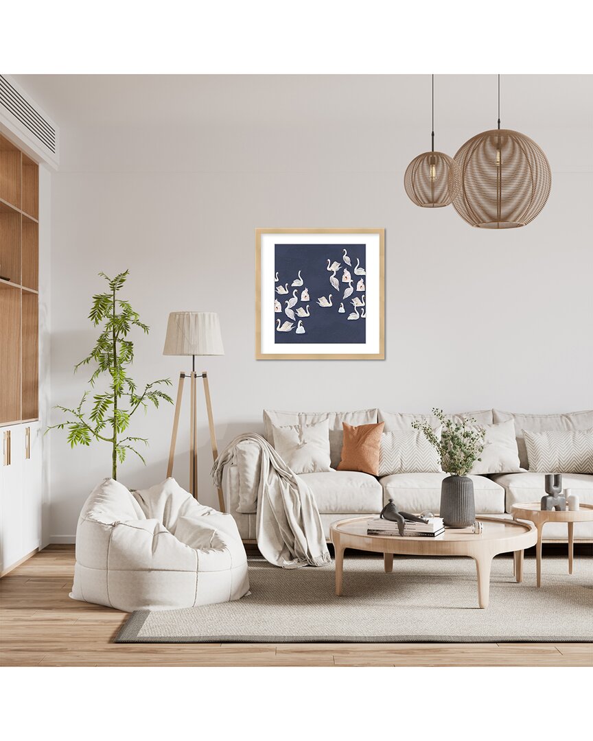 Ready2hangart Modern Ensemble: Swan Serenade By Chici Džcor Wall Art
