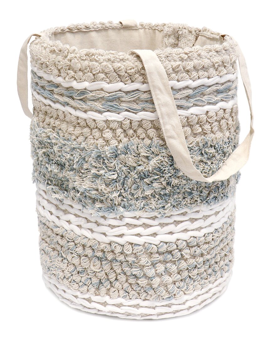 Pasargad Home Grand Canyon Collection Basket In Beige