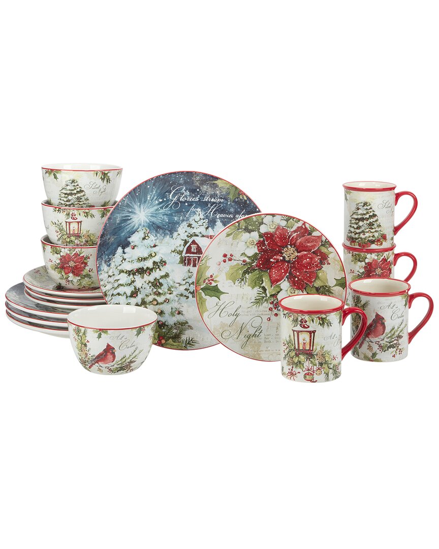 Certified International Silent Night 16pc Dinnerware Set In Multi