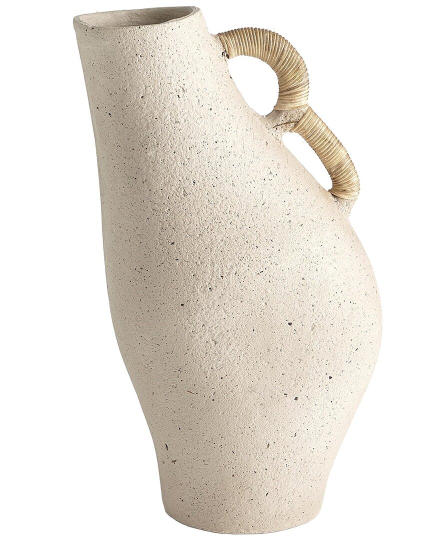 Global Views Leaning Vase In Brown