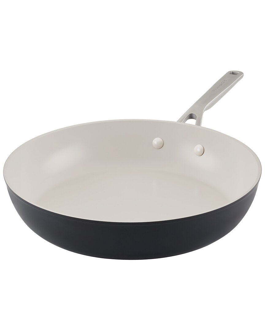 Kitchenaid Hard Anodized Ceramic Nonstick Frying Pan In Black