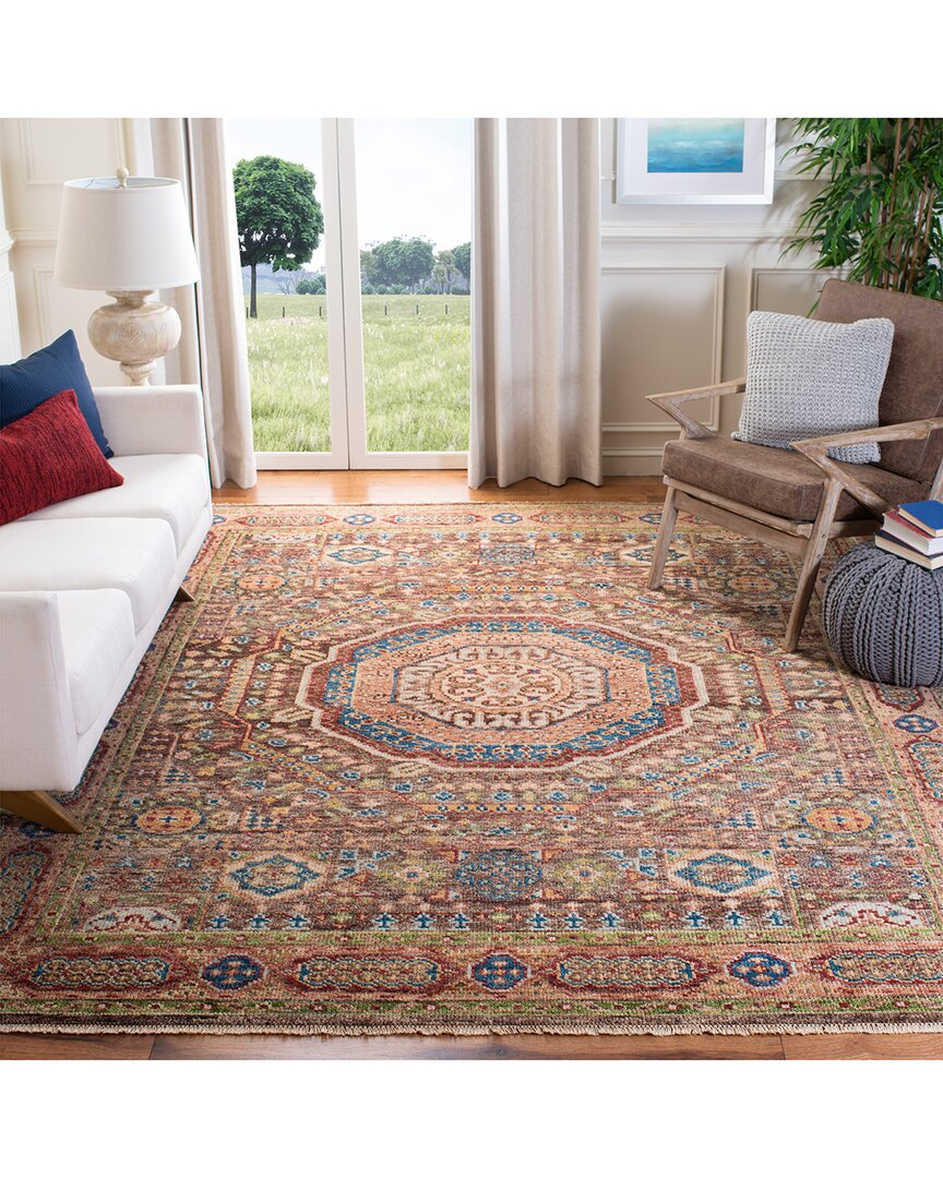 Safavieh Samarkand Hand Knotted Wool Rug In Brown