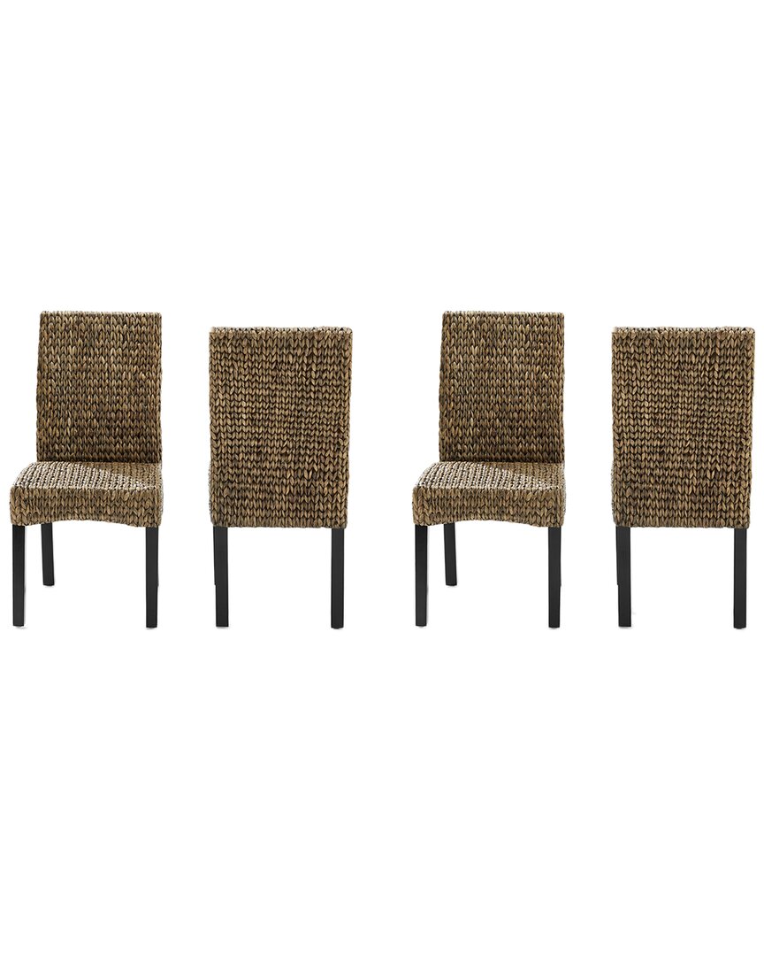 Crosley Edgewater 4pc Dining Chair Set In Green