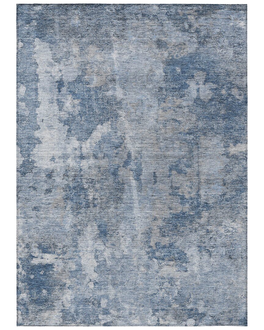 Addison Rugs Chantille Polyester Indoor/outdoor Washable Rug In Blue