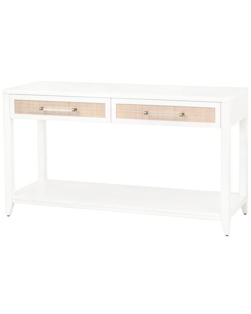 Shop Essentials For Living Holland 2-drawer Console Table In White