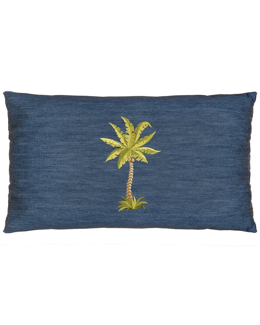 Linum Home Textiles Colton Lumbar Pillow Cover In Blue
