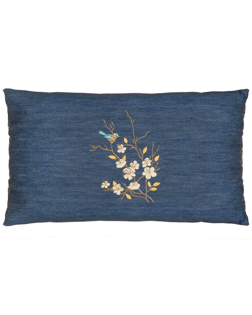 Linum Home Textiles Springtime Lumbar Pillow Cover In Blue