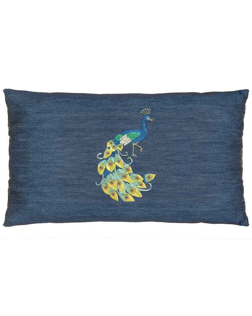 Linum Home Textiles Penelope Lumbar Pillow Cover In Blue