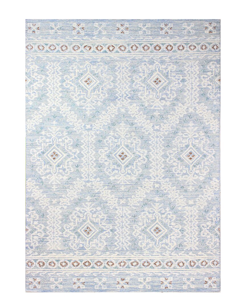 Shop Bashian Rugs Rahni Wool Rug In Blue