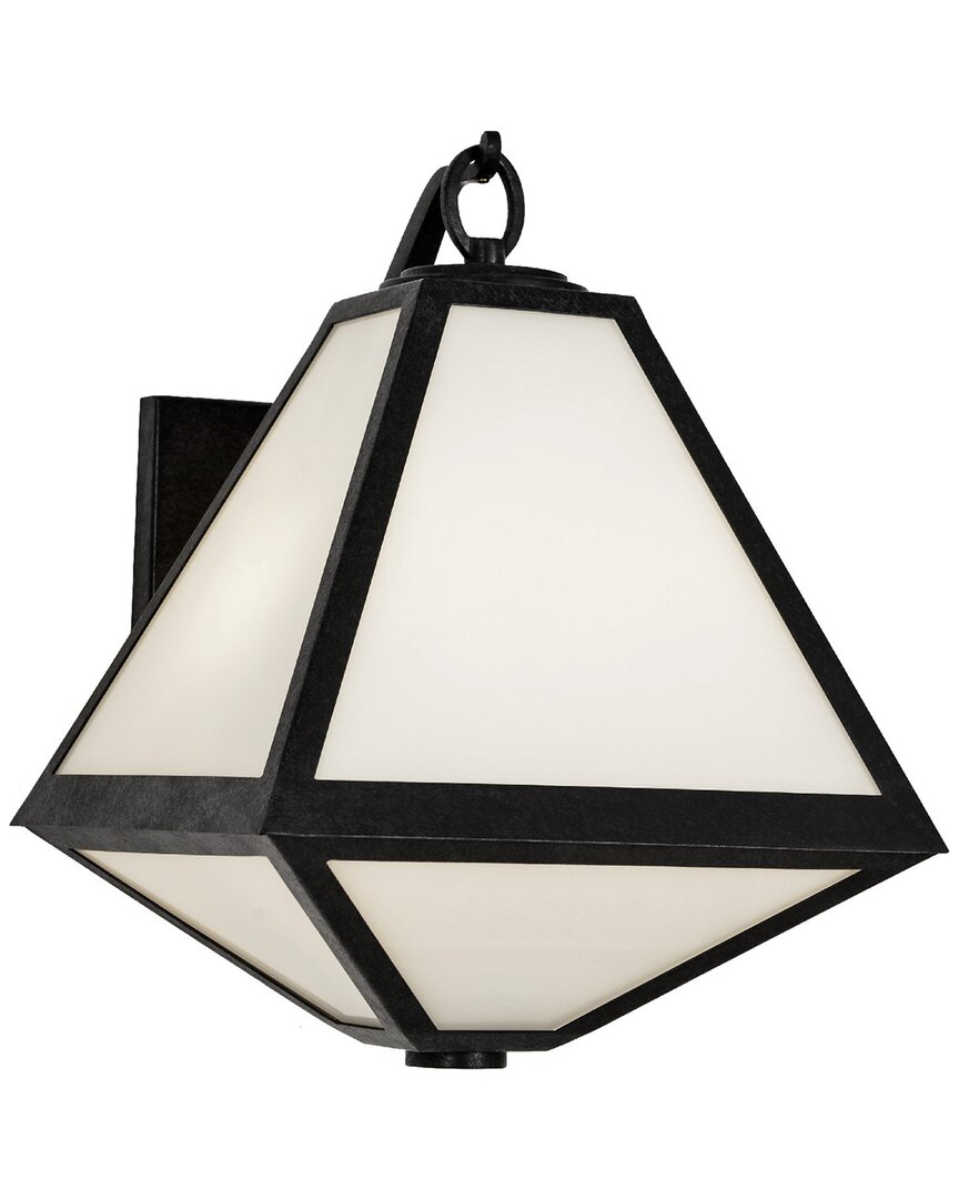 Crystorama 1-light Calypso Flush Mount In Black