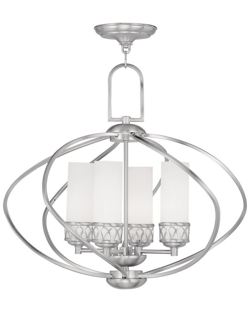 Livex Lighting Westfield 4-light Brushed Nickel Chandelier