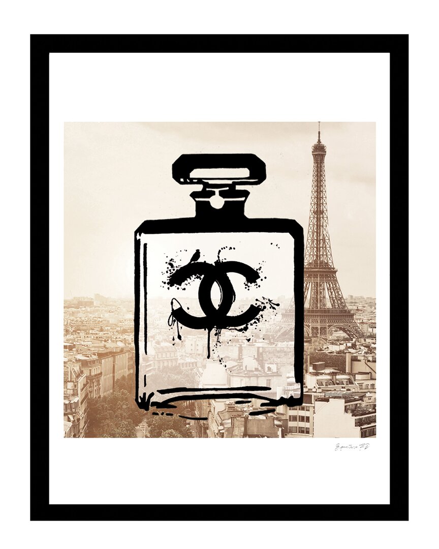 Fairchild Paris Venice Beach Collections Chanel Bottle In Paris Framed Print Wall Art