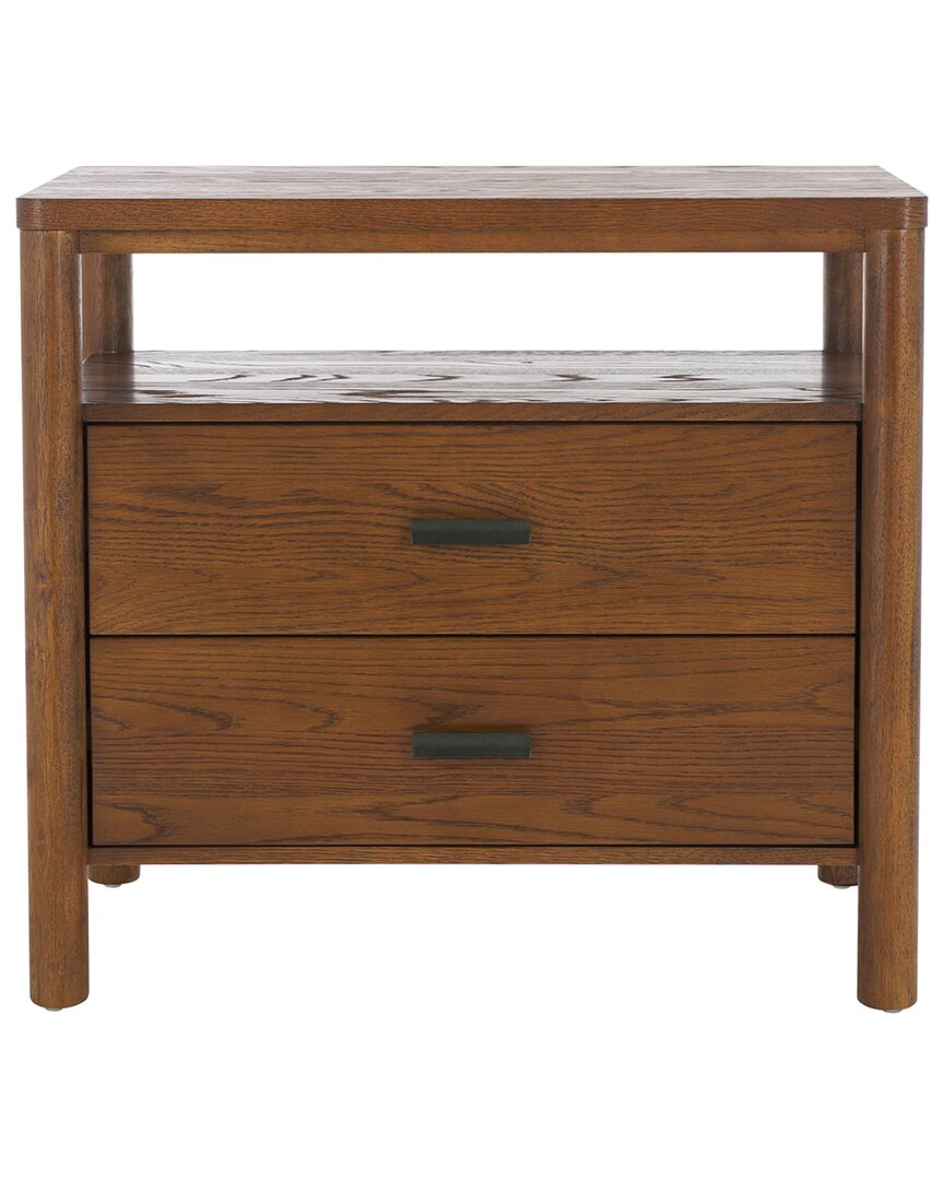 Safavieh Couture Jaylessa Wood Nightstand In Brown