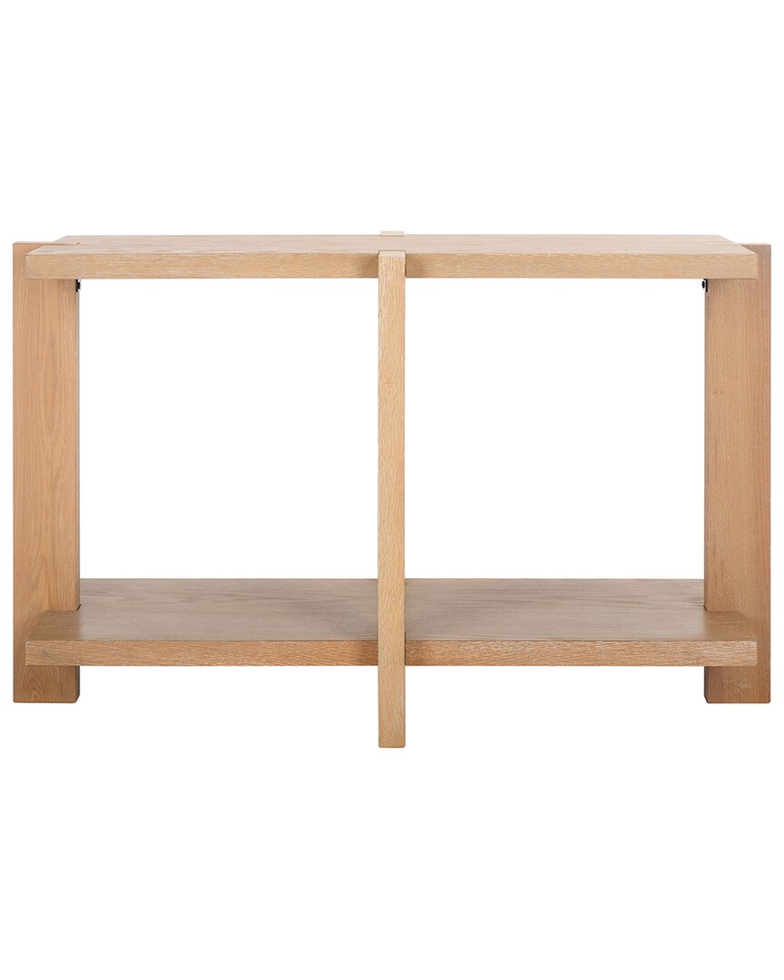 Safavieh Couture Quigley Rectangle Wood Console Table In Grey