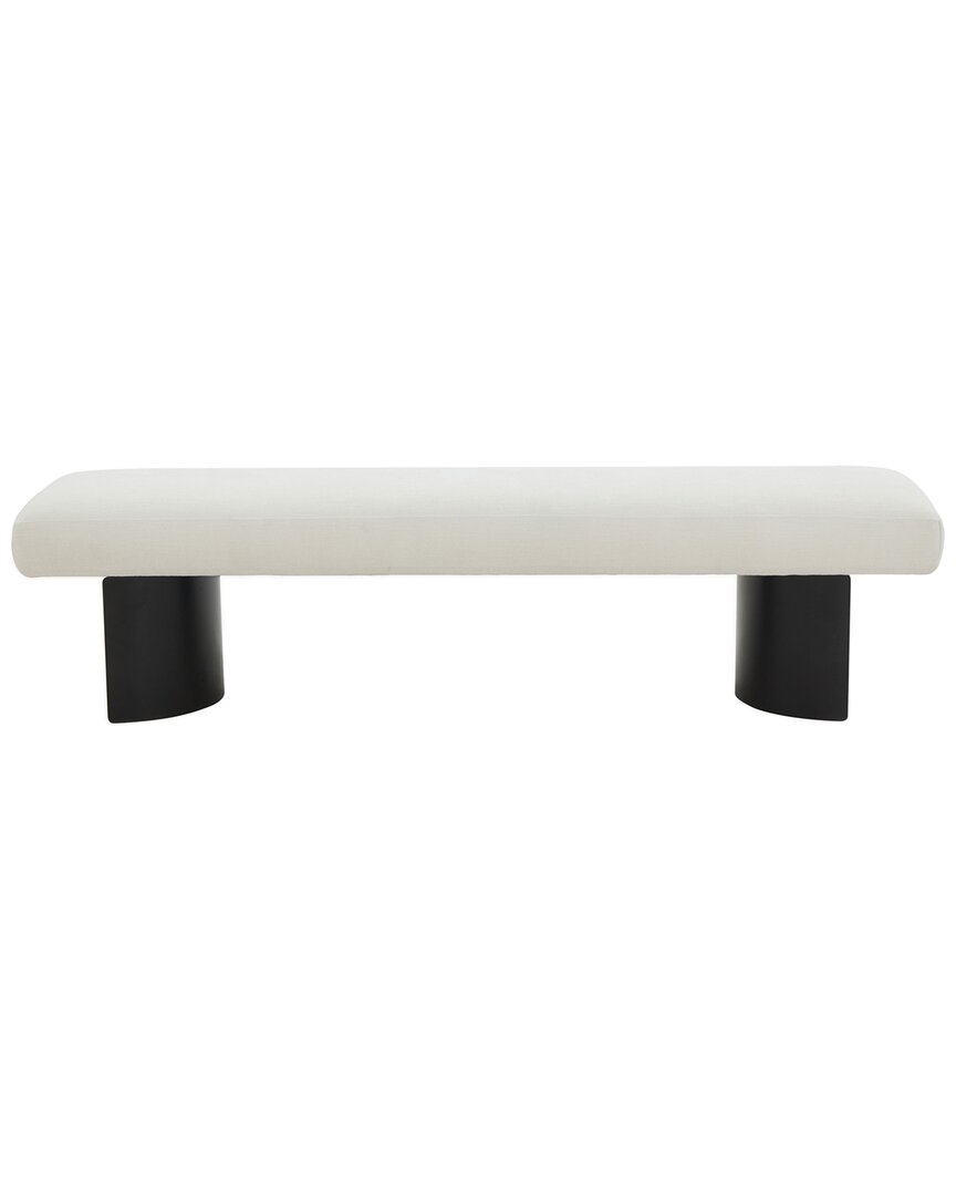 Safavieh Couture Raelee Metal Legs Bench In White