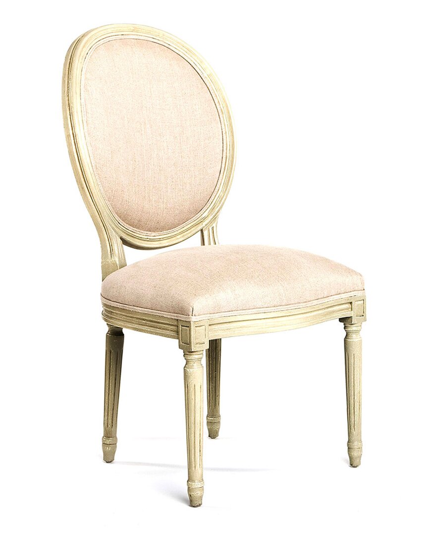 Zentique Round Back Side Chair In Pink