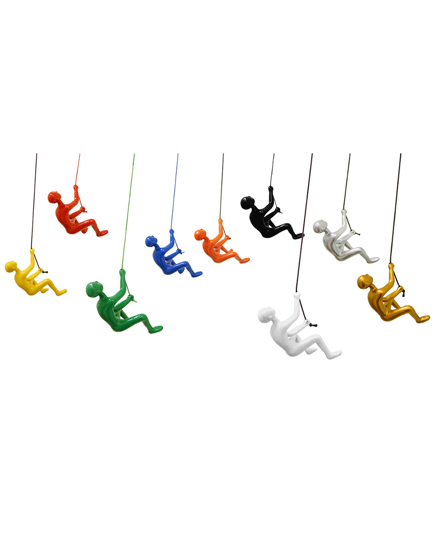 Lifestyle Brands Set Of 9 Climbing Men Wall Art