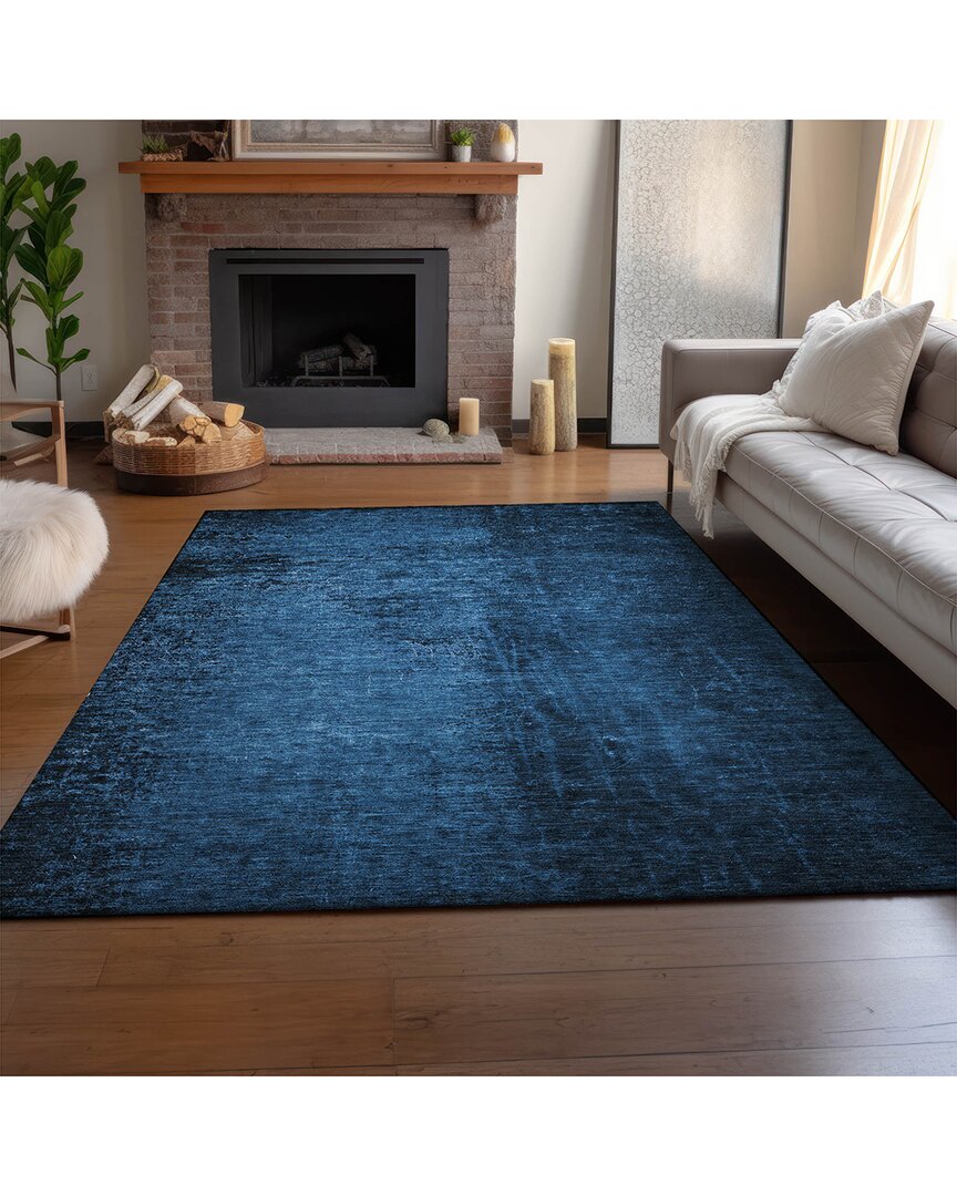Addison Rugs Premium Washable Area Rug In Blue