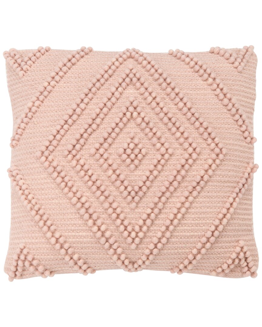 Safavieh Eira Wool-blend Pillow In Pink