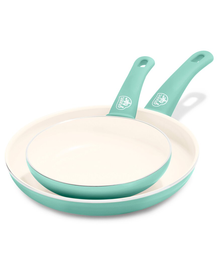 Greenlife Soft Grip Healthy Ceramic Nonstick 7in & 10in Frypan Set