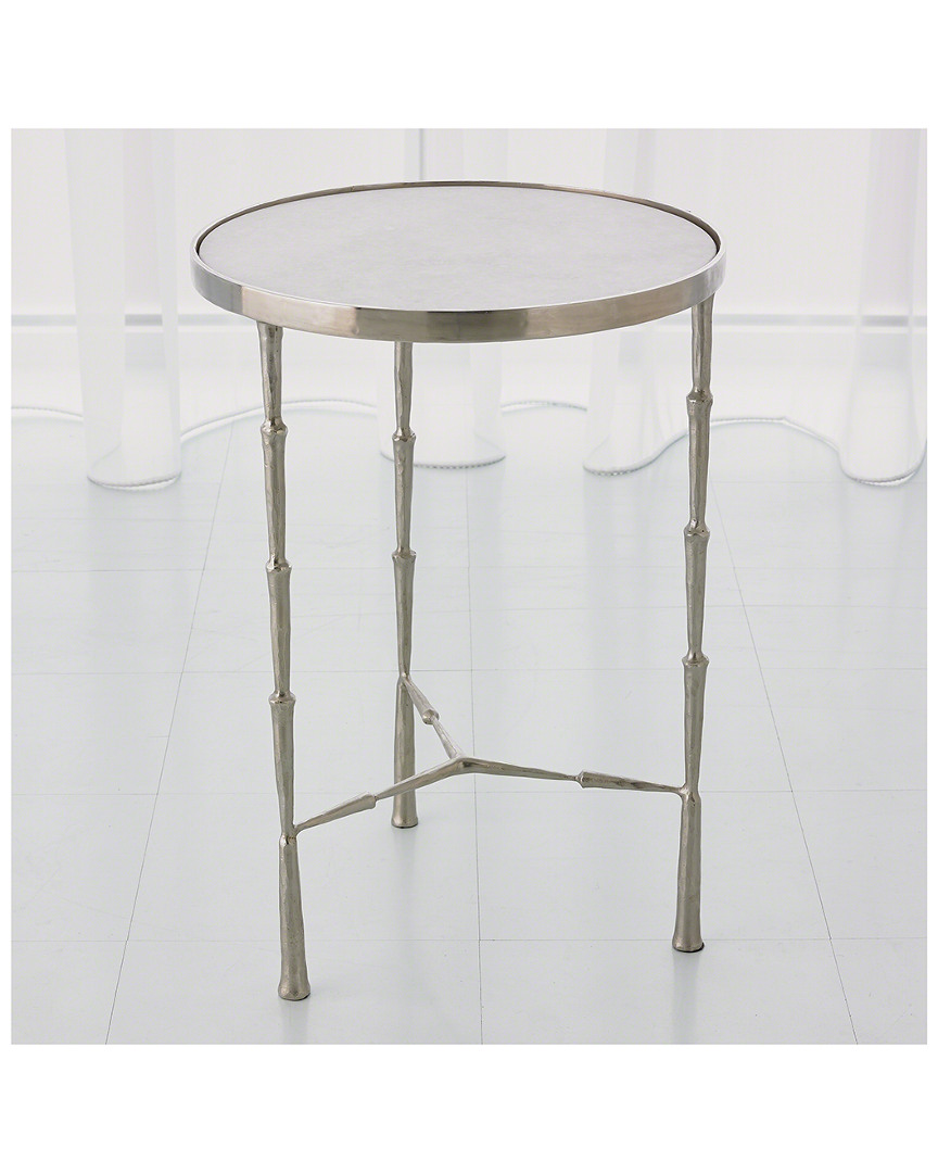 Global Views Spike Accent Table In Metallic