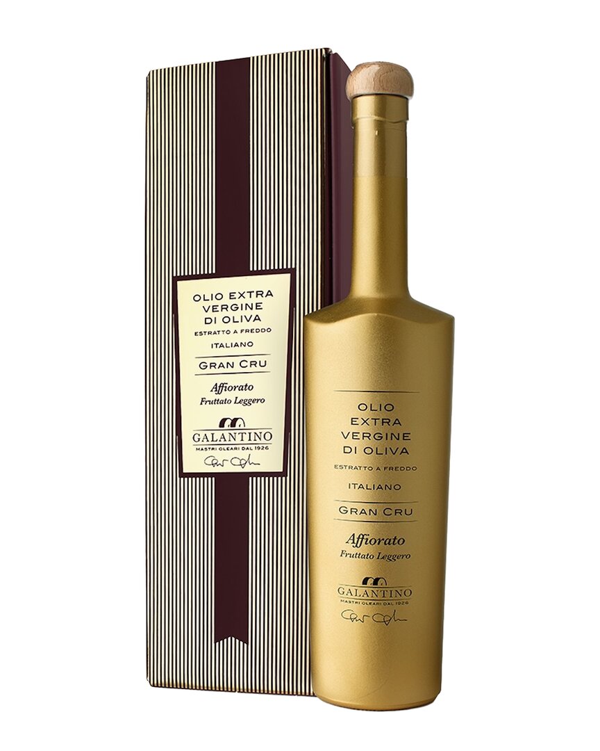 Frantoio Galantino Zia Pia  Gran Cru Affiorato Extra Virgin Olive Oil In Gift Box In Gold