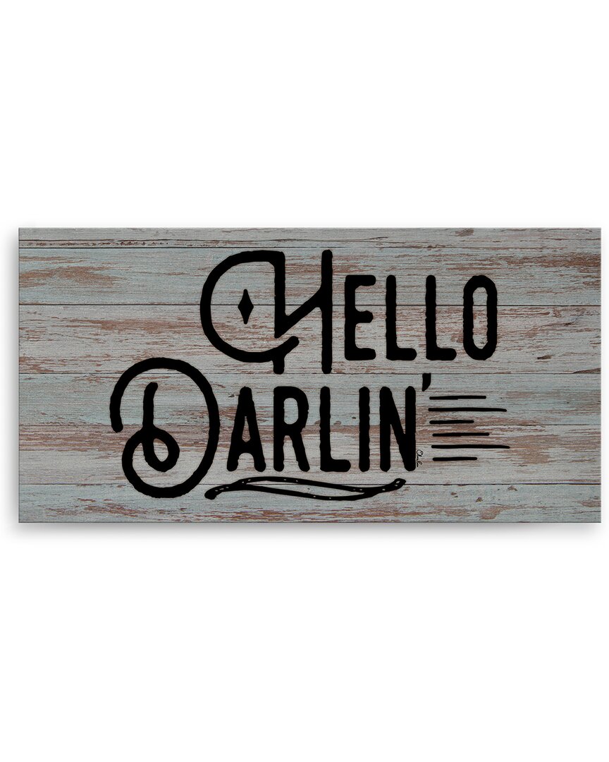 Ready2hangart Hello Darlin Wrapped Canvas Wall Art By Olivia Rose