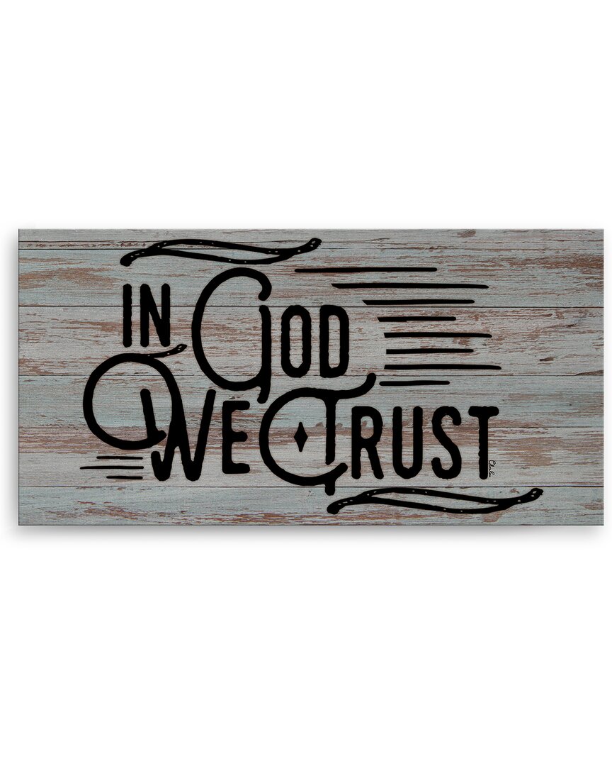 Ready2hangart In God We Trust Wrapped Canvas Wall Art By Olivia Rose