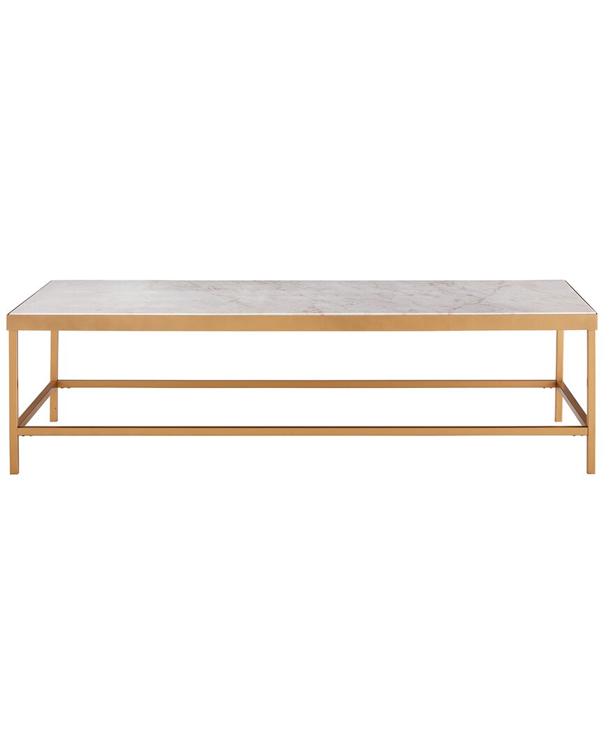 Safavieh Couture Caralyn Rectangle Marble Coffee Table