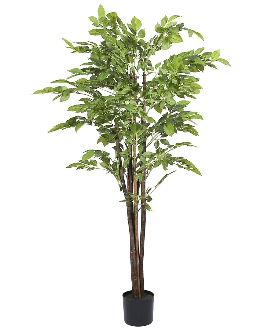 Seasonal Llc 67in Artificial Potted Ficus Tree In Green