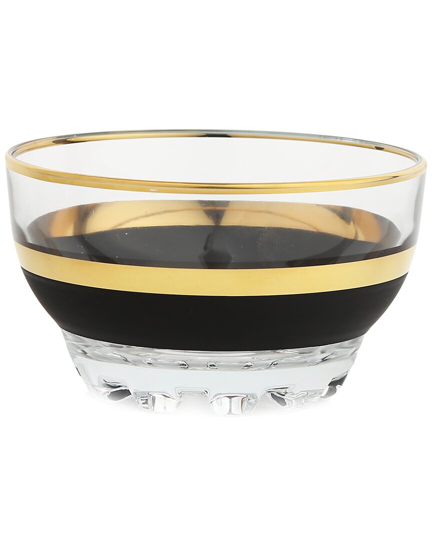 Alice Pazkus Set Of 6 Dessert Bowls In Black