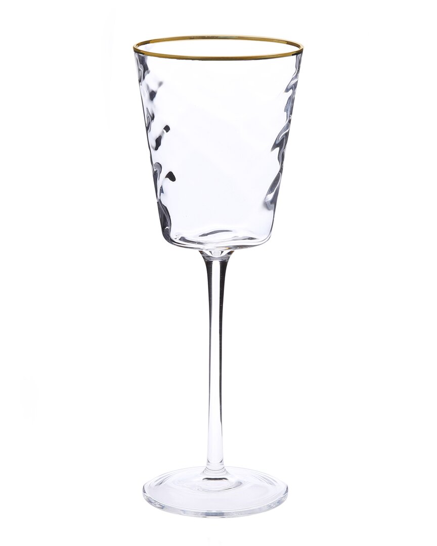 Alice Pazkus Set Of 6 Pebble Glass Water Glasses In Transparent