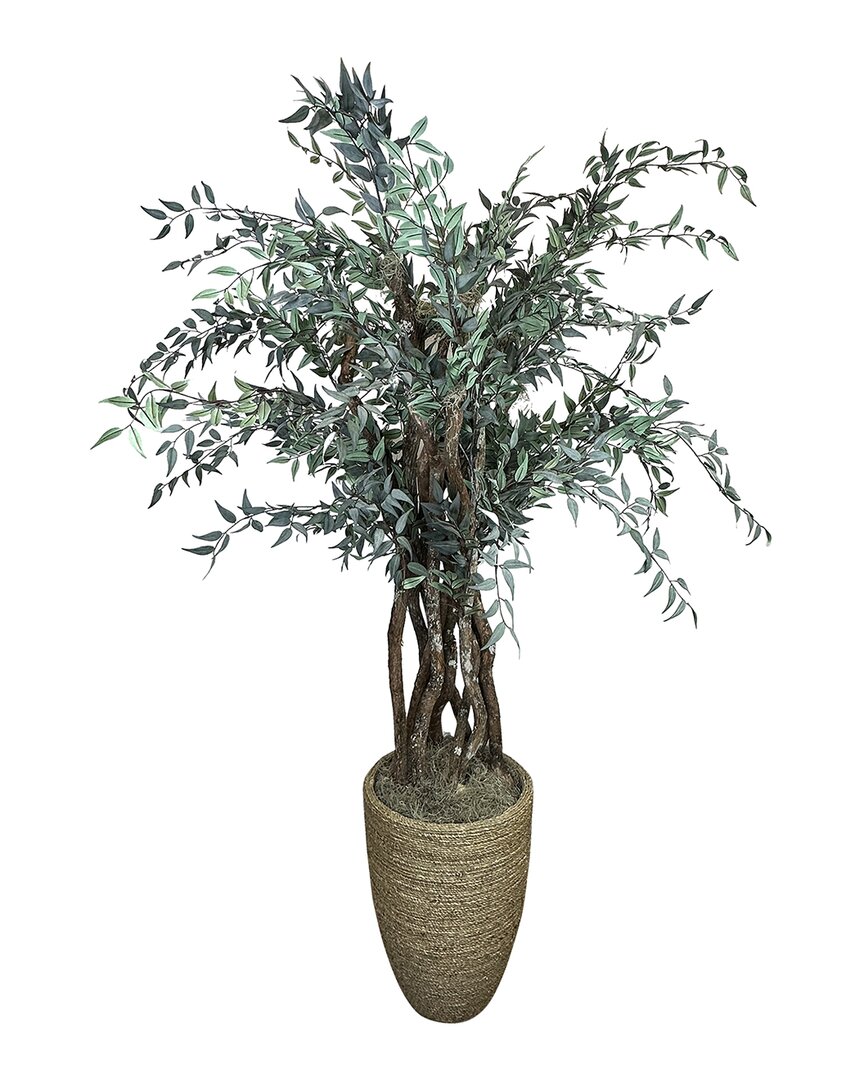 Shop Creative Displays 6.5ft Italian Ruscus Tree In Beige