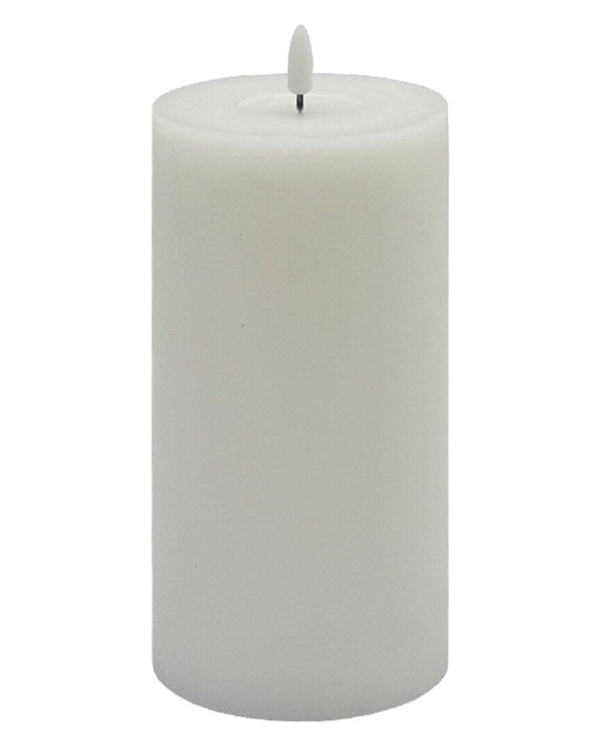 Bidkhome Large Flameless Pillar Candle In White