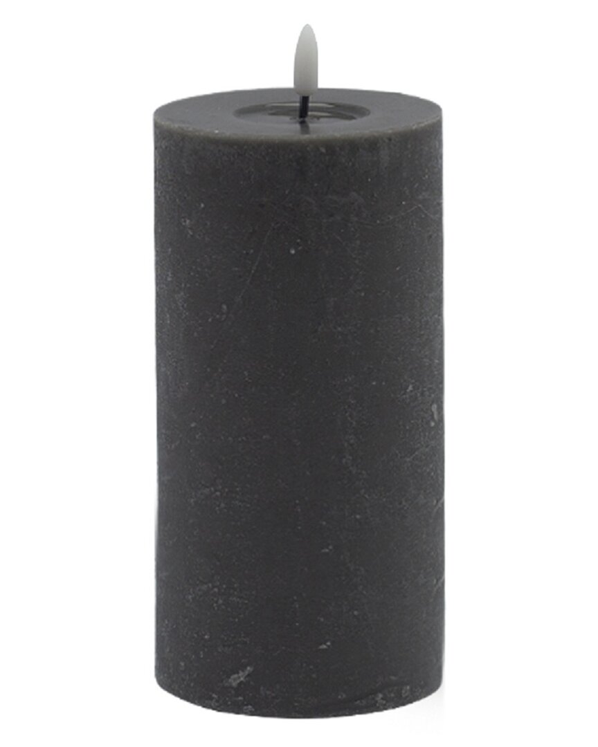 Bidkhome Large Flameless Pillar Candle In Gray