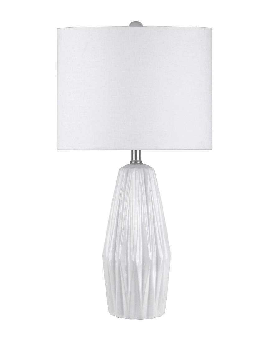 Shop Nuloom 25in Devin Ceramic Linen Shade Table Lamp