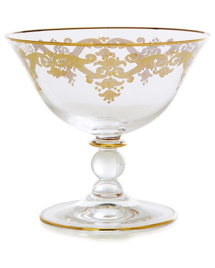 Alice Pazkus 5in Serving Bowl With 24k Gold Artwork In Transparent